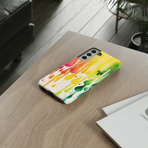 Rainbow Spring Showers - Impact Resistant Phone Case